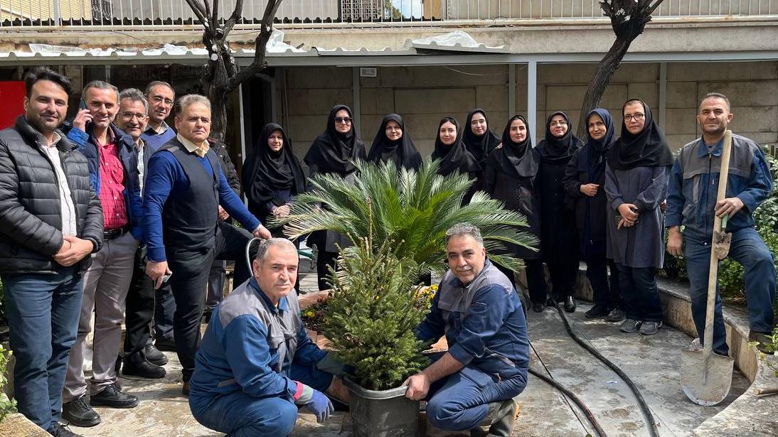 مراسم درختکاری در موسسه آموزش عالی علمیکاربردی هلال ایران
